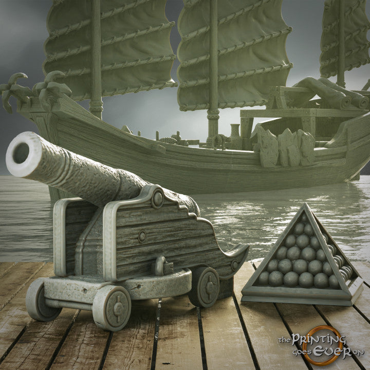 Kanone und Kanonenkugeln | Pirates of the Eastern Seas | MESBG