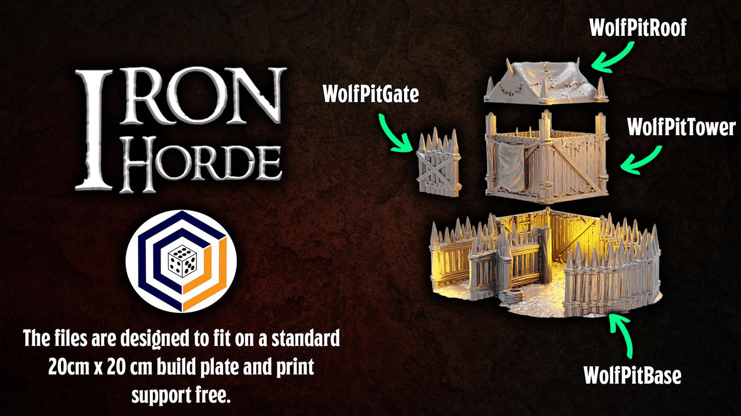 Tabletop Gelände | Wolf Pit | Conquest Creations | Iron Horde and Wizards Fortress | Herr der Ringe | Fantasy terrain