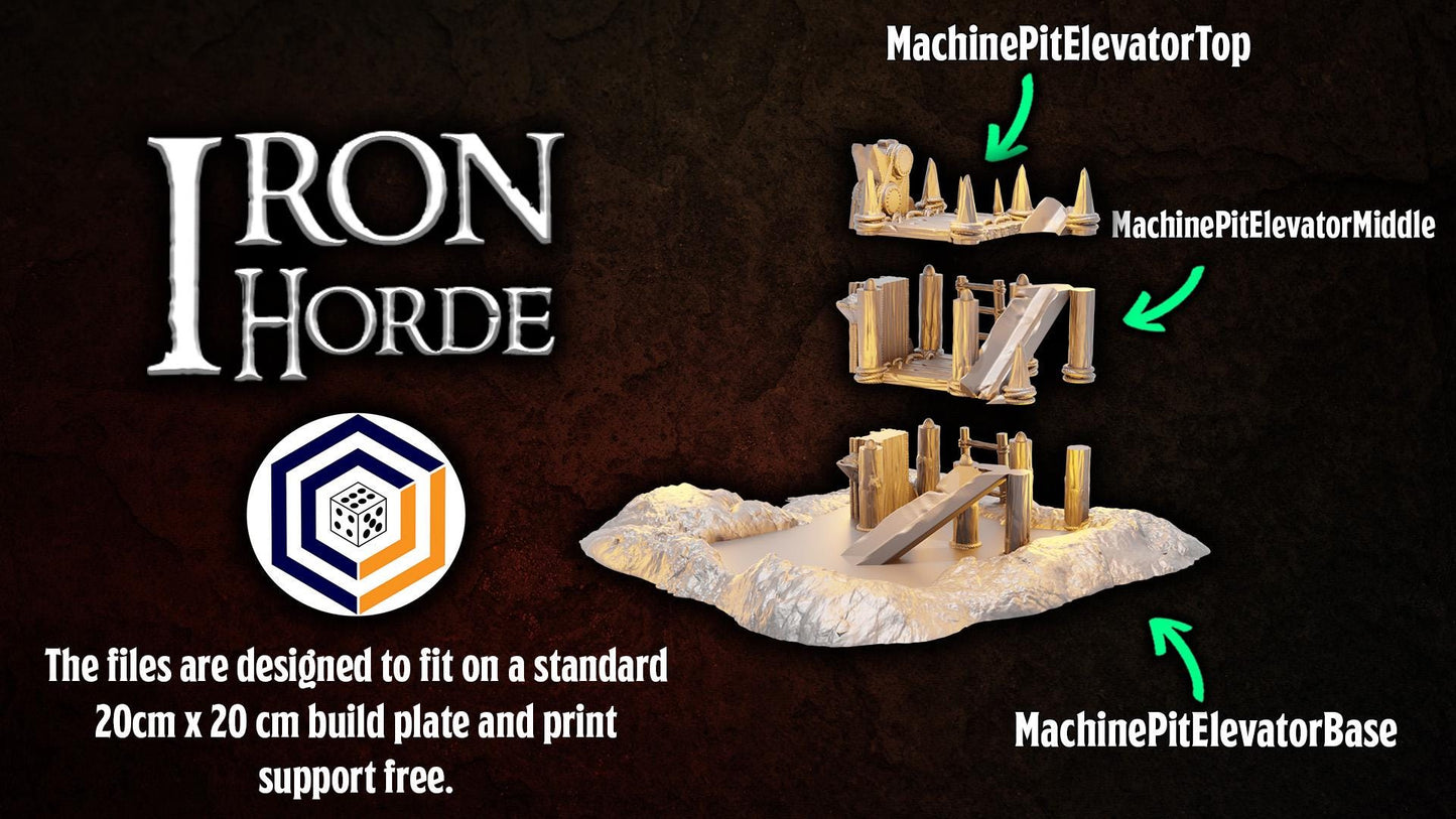 Machine Pit Elevator | Iron Horde and Wizards Fortress | MESBG
