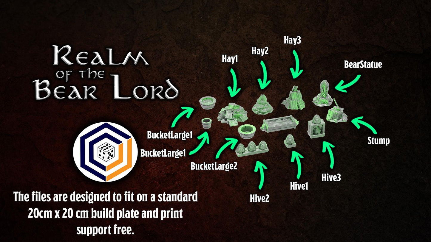 Bear Scatter Terrain | Realm of the Bear Lords | MESBG