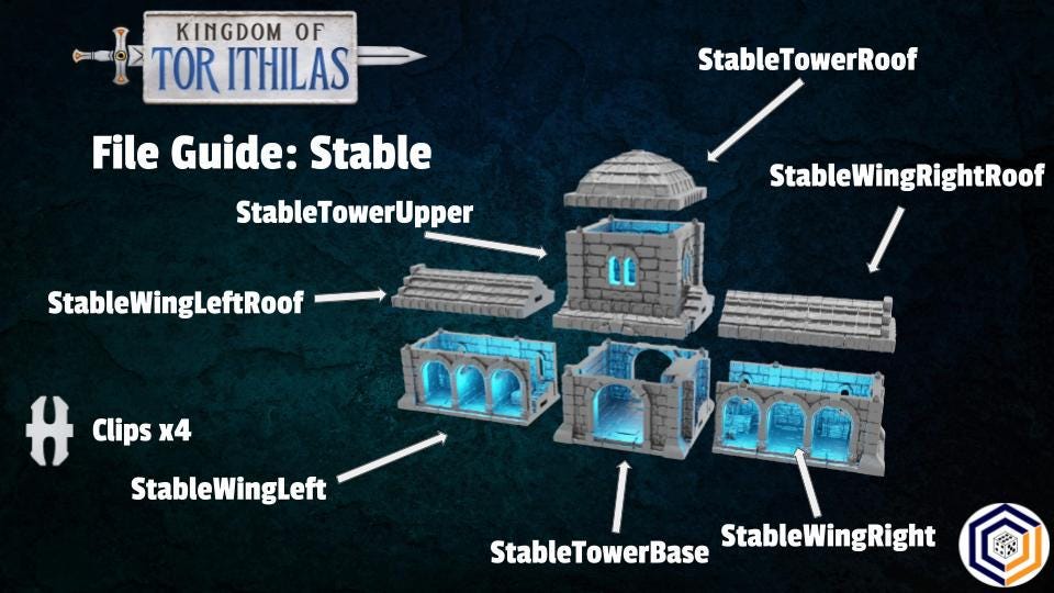 Tabletop Gelände | Stable | Conquest Creations | Kingdom of Tor Ithilas | Herr der Ringe | Fantasy terrain