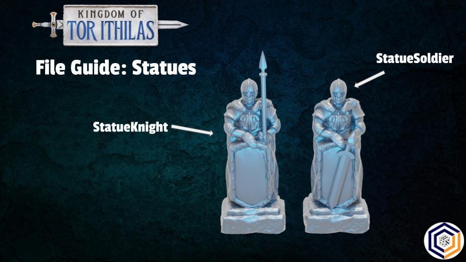 Tabletop Gelände | Statues | Conquest Creations | Kingdom of Tor Ithilas | Herr der Ringe | Fantasy terrain