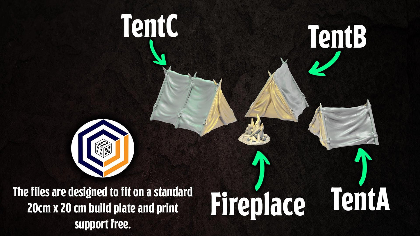 Tabletop Gelände | Ranger Camp Set | Conquest Creations | Herr der Ringe | Fantasy terrain