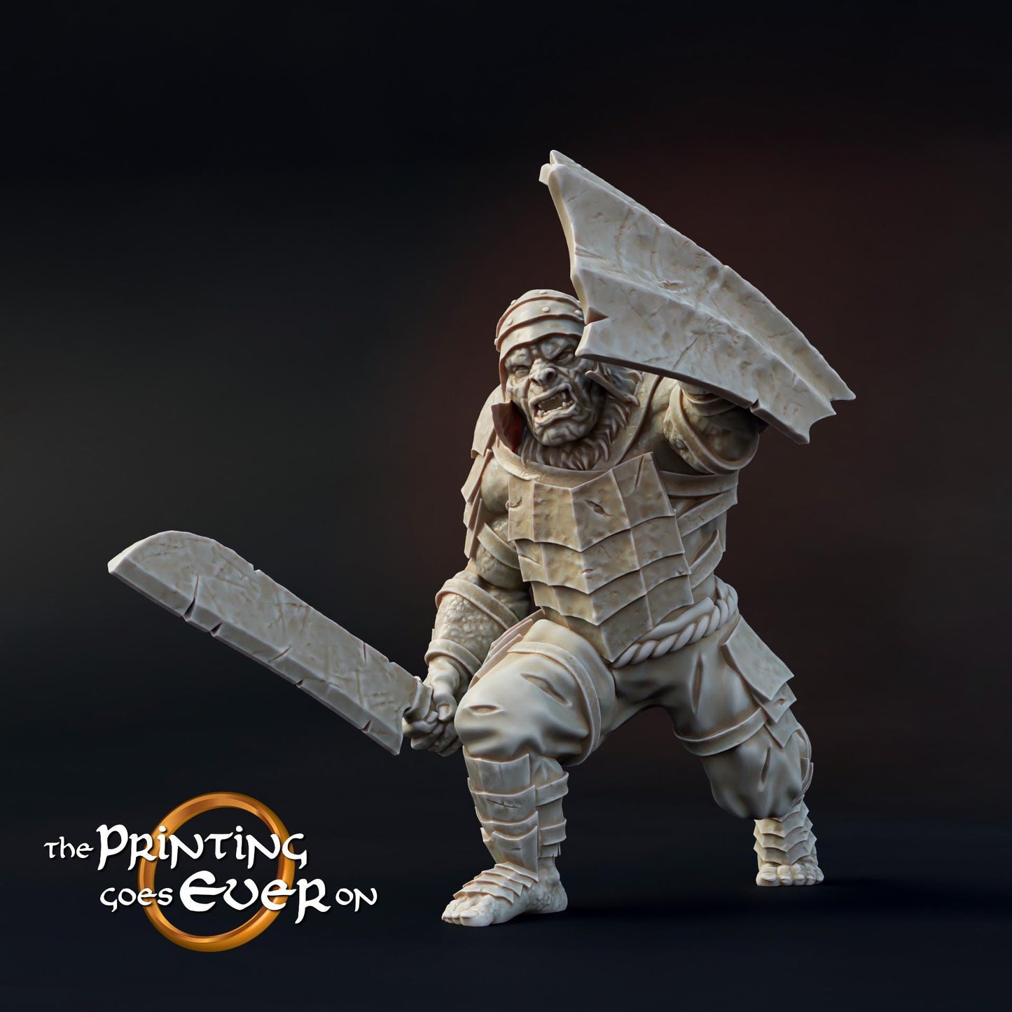 Tabletop Minitures | Orc-Warband | Ork | The Printing Goes Ever On | Herr der Ringe | MESBG | Fantasy Miniaturen