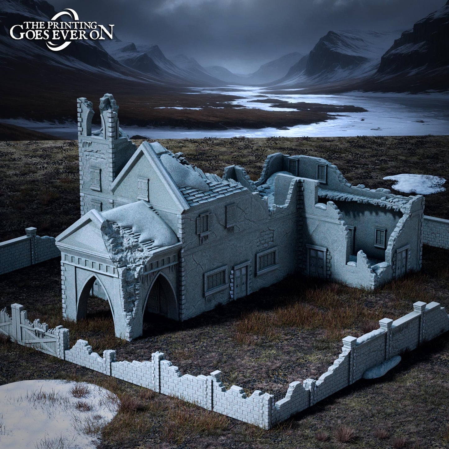 Tabletop Minitures | Ruined Farm Estate | Northern Kingdom | The Printing Goes Ever On | Herr der Ringe | MESBG | Fantasy Miniaturen