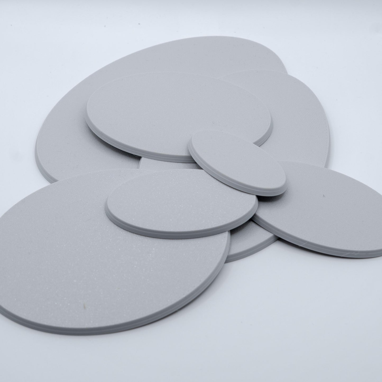 Bases mit Magnetlöchern | Universal Base | Ovale Bases | Wargames, Miniaturen, Figuren | Verschiedene Größen