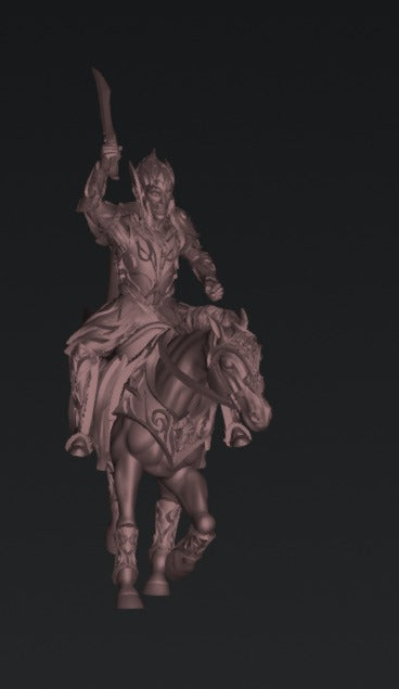 Tabletop Minitures | Elderwood Elves | Knights | The Printing Goes Ever On | Herr der Ringe | MESBG | Fantasy Miniaturen