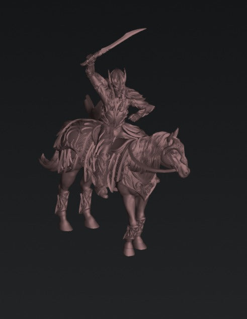 Tabletop Minitures | Elderwood Elves | Knights | The Printing Goes Ever On | Herr der Ringe | MESBG | Fantasy Miniaturen