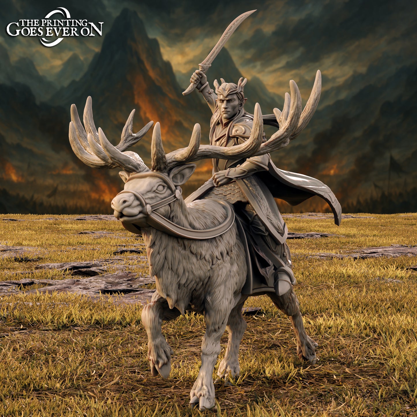 Tabletop Minitures | Elderwood Elves | Caracters | The Printing Goes Ever On | Herr der Ringe | MESBG | Fantasy Miniaturen