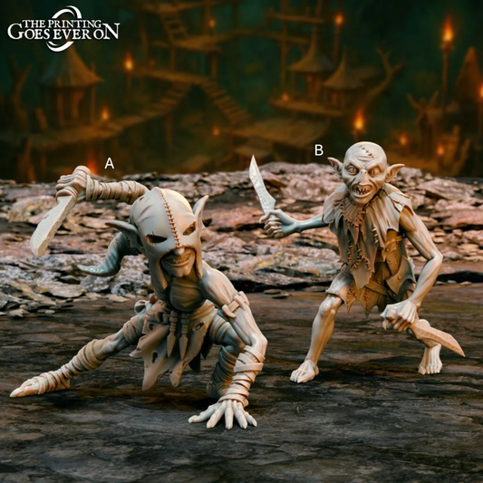 Tabletop Minitures | Goblin | Scouts | The Printing Goes Ever On | Herr der Ringe | MESBG | Fantasy Miniaturen
