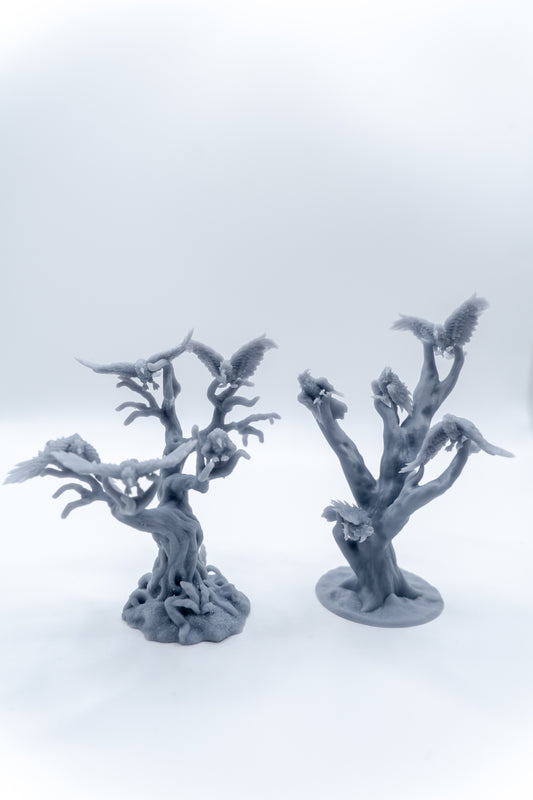 Tabletop Minitures | Raven Spies with Tree | The Printing Goes Ever On | Herr der Ringe | MESBG | Fantasy Miniaturen