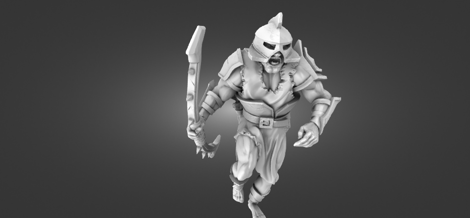 Tabletop Minitures | Half-Orc | Scout | The Printing Goes Ever On | Herr der Ringe | MESBG | Fantasy Miniaturen