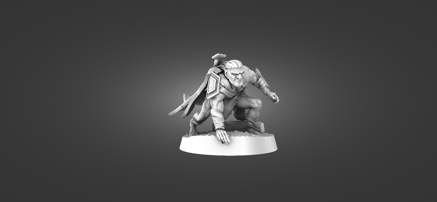 Tabletop Minitures | Half-Orc | Scout | The Printing Goes Ever On | Herr der Ringe | MESBG | Fantasy Miniaturen