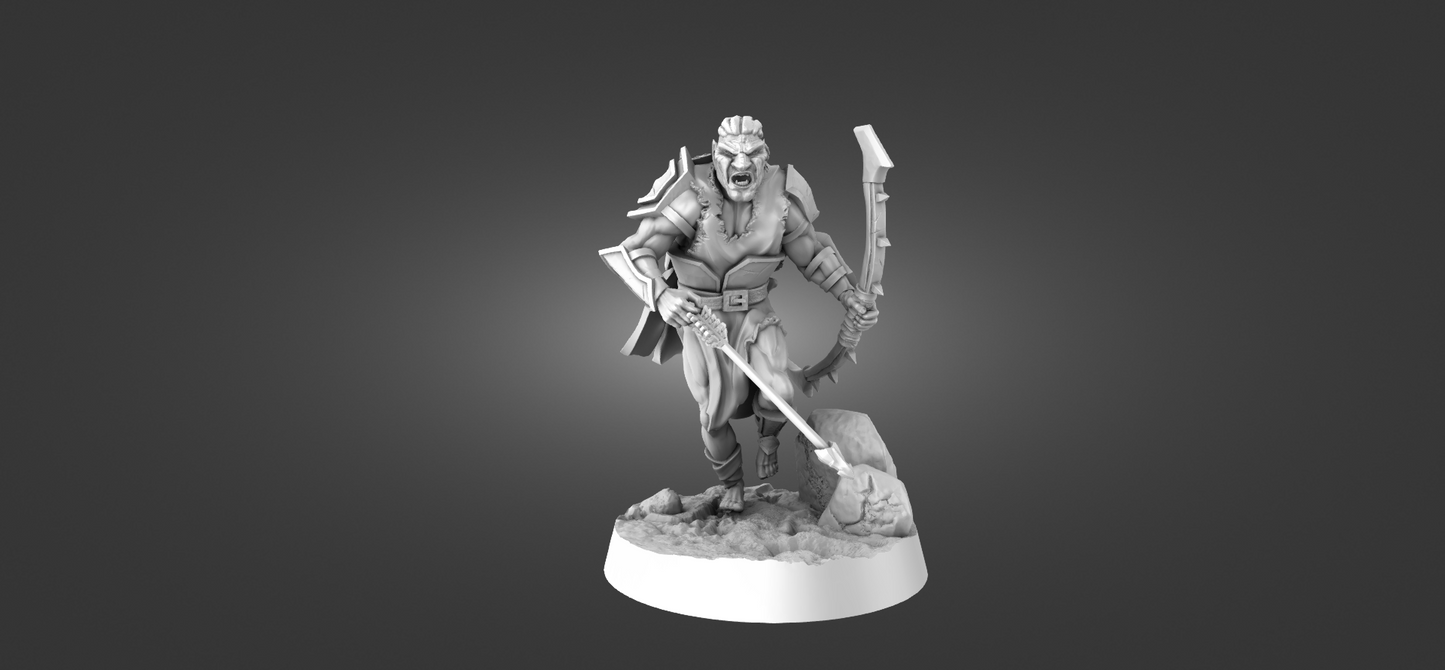Tabletop Minitures | Half-Orc | Scout | The Printing Goes Ever On | Herr der Ringe | MESBG | Fantasy Miniaturen