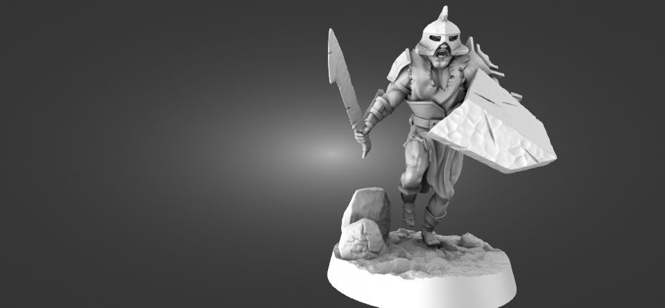 Tabletop Minitures | Half-Orc | Scout | The Printing Goes Ever On | Herr der Ringe | MESBG | Fantasy Miniaturen