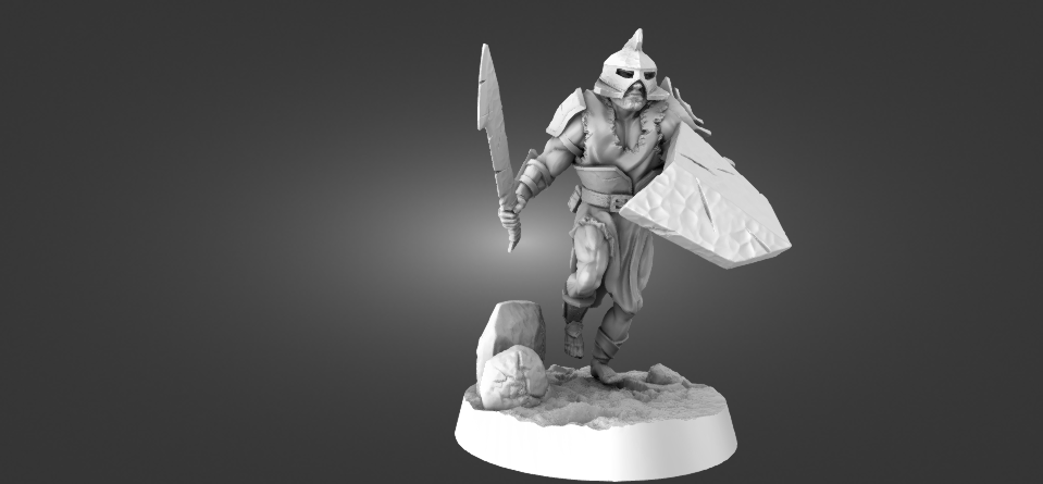 Tabletop Minitures | Half-Orc | Scout | The Printing Goes Ever On | Herr der Ringe | MESBG | Fantasy Miniaturen