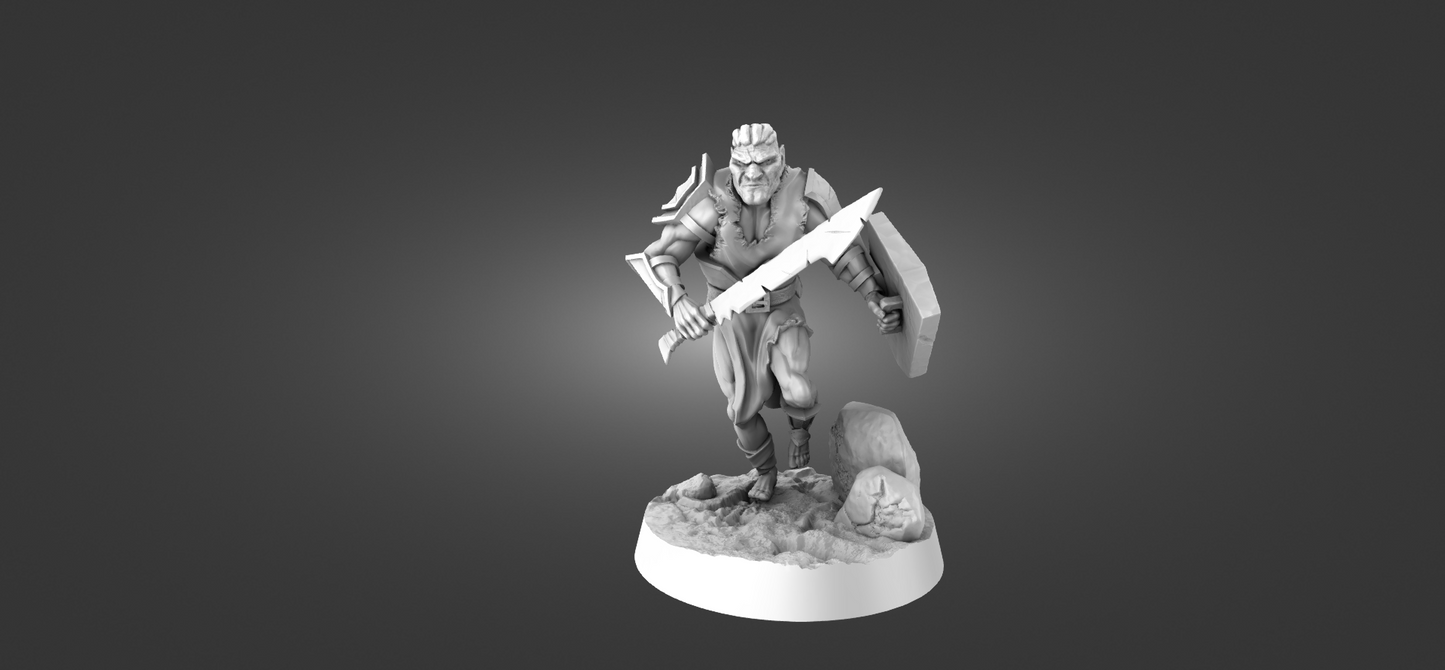 Tabletop Minitures | Half-Orc | Scout | The Printing Goes Ever On | Herr der Ringe | MESBG | Fantasy Miniaturen