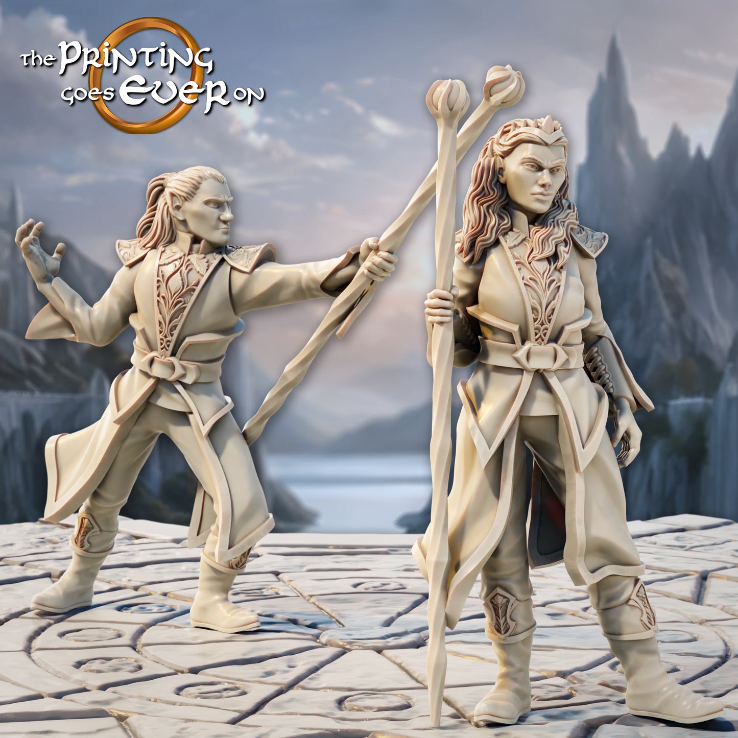 Elven Stormcaller Mages | Silver Shores | MESBG