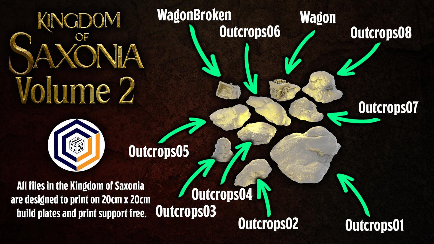 Rocky Outcrops | Kingdom of Saxonia V2 | MESBG
