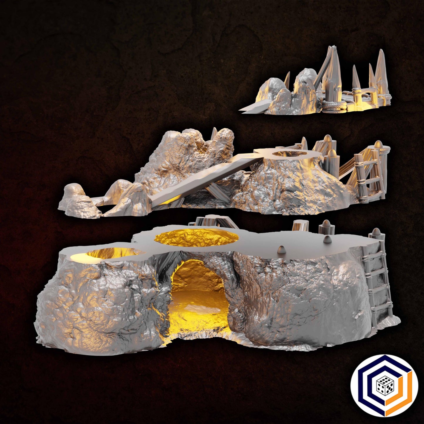 Tabletop Gelände | Orc Pit | Conquest Creations | Iron Horde and Wizards Fortress | Herr der Ringe | Fantasy terrain