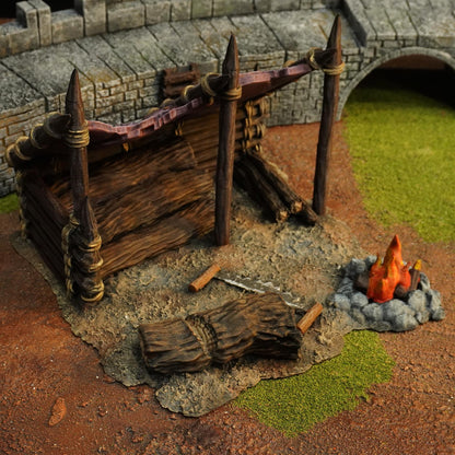 Tabletop Gelände | Lumber Camp | Conquest Creations | Iron Horde and Wizards Fortress | Herr der Ringe | Fantasy terrain