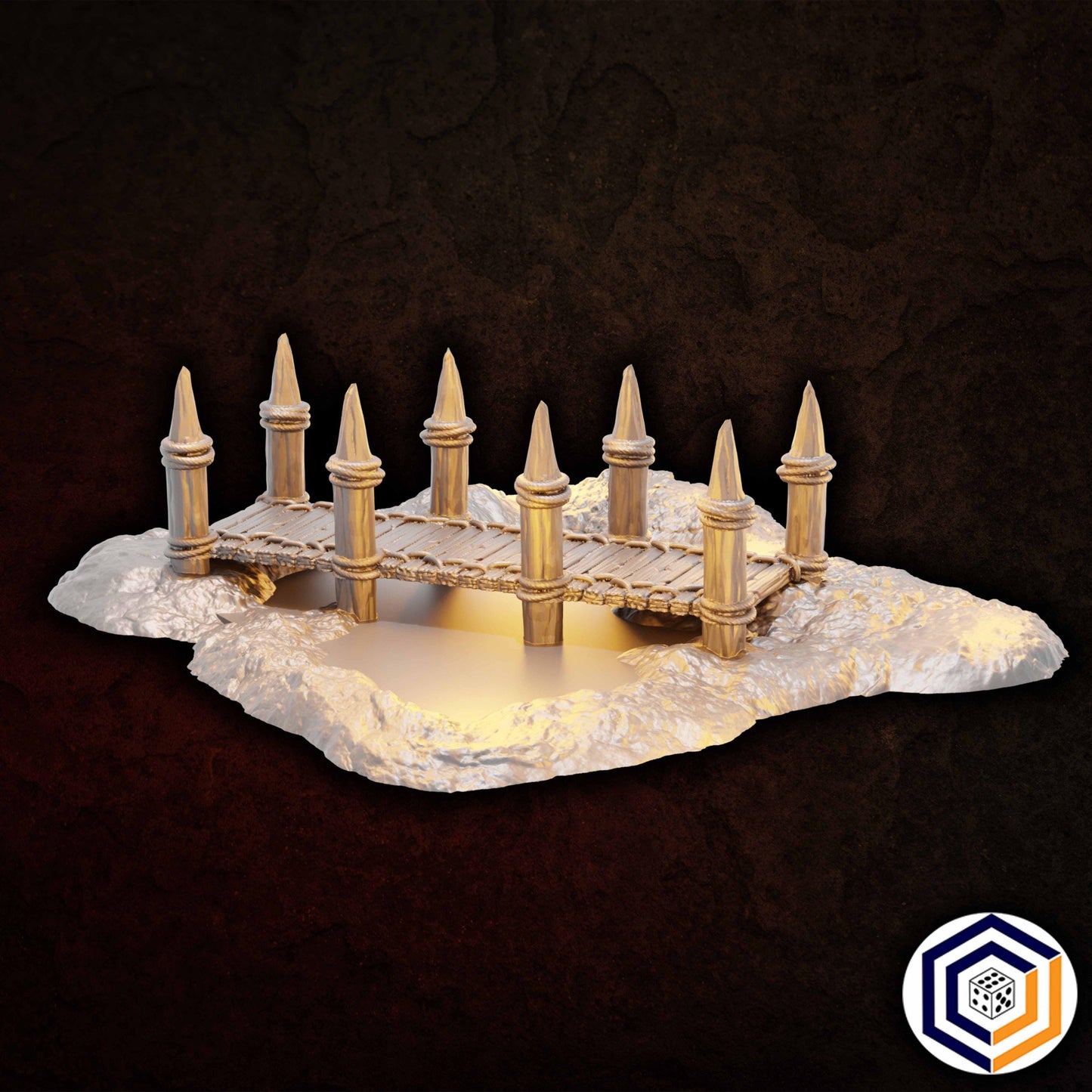 Tabletop Gelände | Machine Pit Bridge | Conquest Creations | Iron Horde and Wizards Fortress| Herr der Ringe | Fantasy terrain
