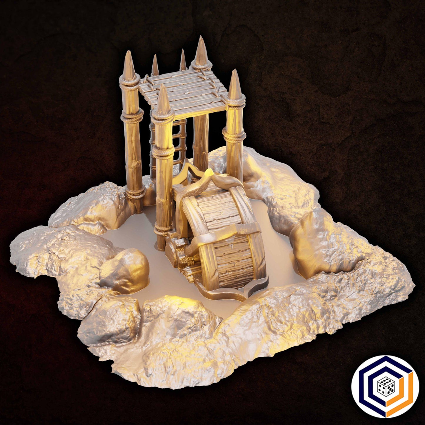 Tabletop Gelände | Machine Pit Wheel | Conquest Creations | Iron Horde and Wizards Fortress | Herr der Ringe | Fantasy terrain