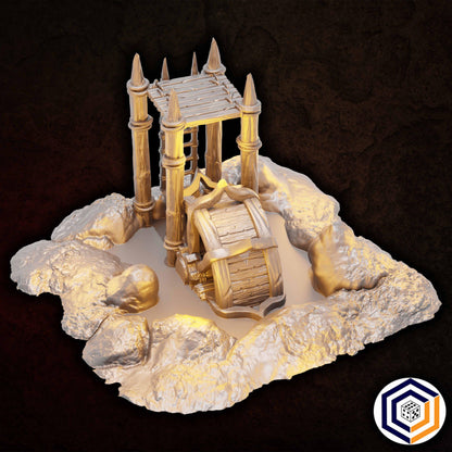 Tabletop Gelände | Machine Pit Wheel | Conquest Creations | Iron Horde and Wizards Fortress | Herr der Ringe | Fantasy terrain