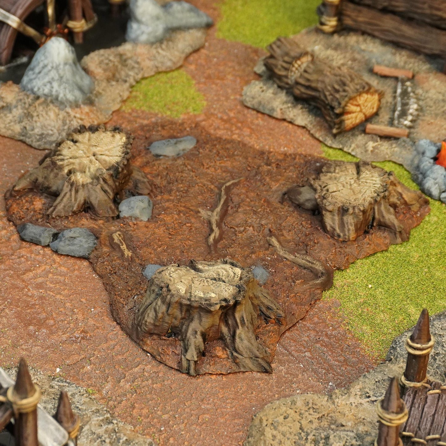 Tabletop Gelände | Tree Stumps | Conquest Creations | Iron Horde and Wizards Fortress | Herr der Ringe | Fantasy terrain