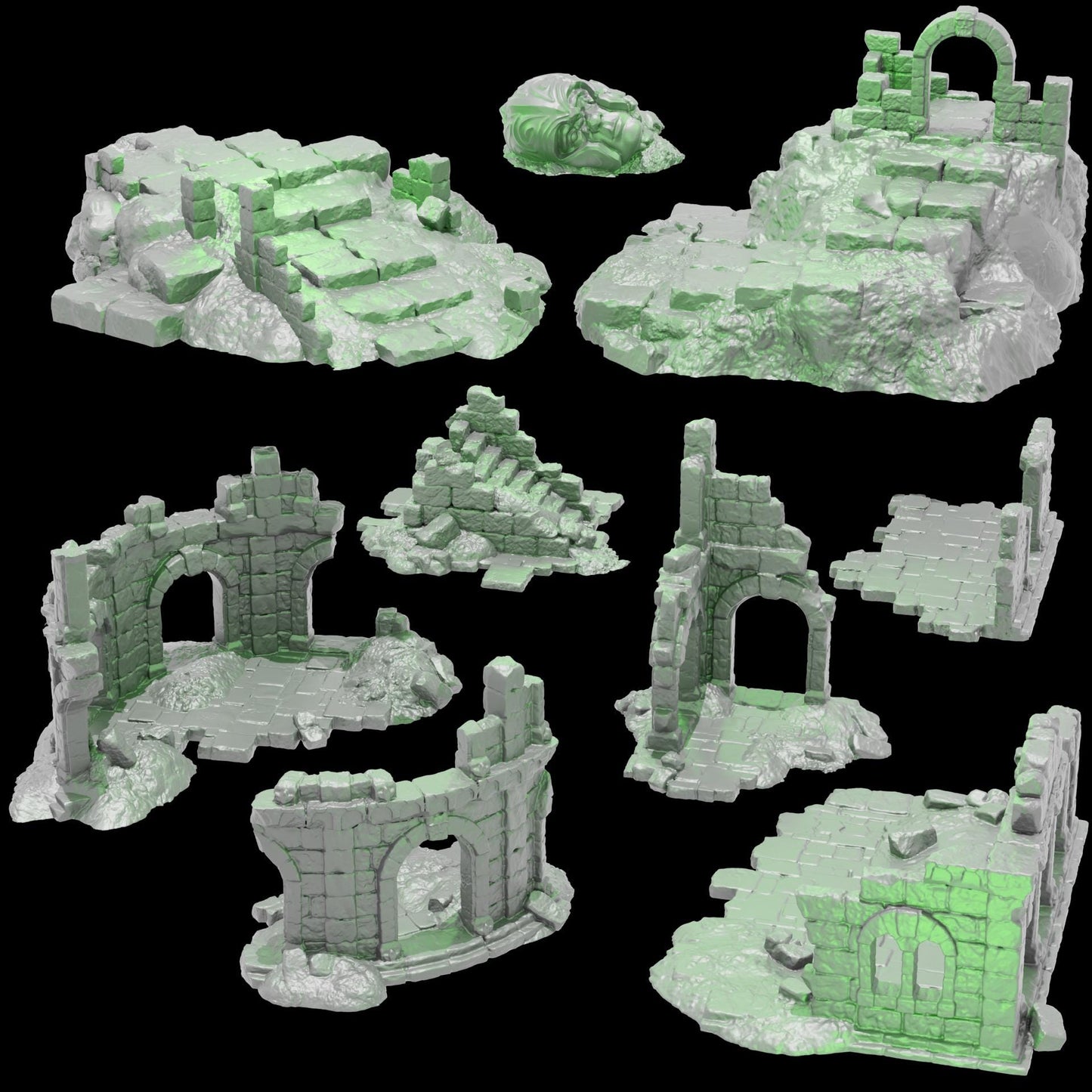Tabletop Gelände |  Ruins of the Wildlands | Conquest Creations | Seat of the Wildlands | Herr der Ringe | Fantasy terrain