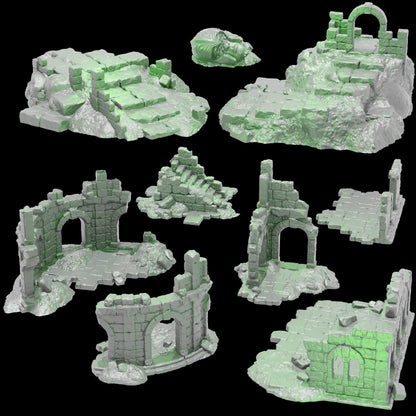Tabletop Gelände |  Ruins of the Wildlands | Conquest Creations | Seat of the Wildlands | Herr der Ringe | Fantasy terrain