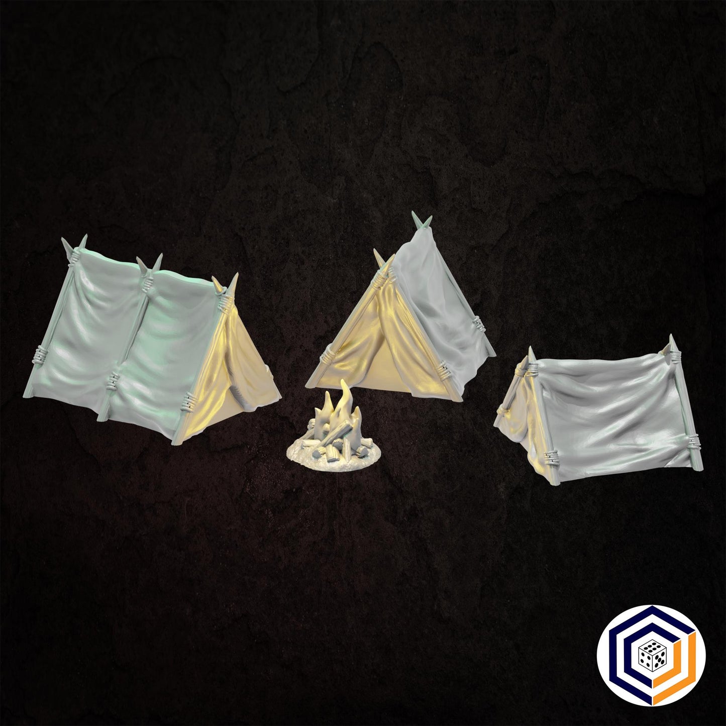 Tabletop Gelände | Ranger Camp Set | Conquest Creations | Herr der Ringe | Fantasy terrain
