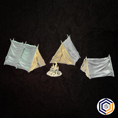 Tabletop Gelände | Ranger Camp Set | Conquest Creations | Herr der Ringe | Fantasy terrain