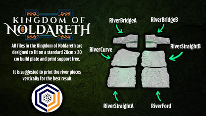 Tabletop Gelände |  River | Conquest Creations | Kingdom of Noldareth | Herr der Ringe | Fantasy terrain