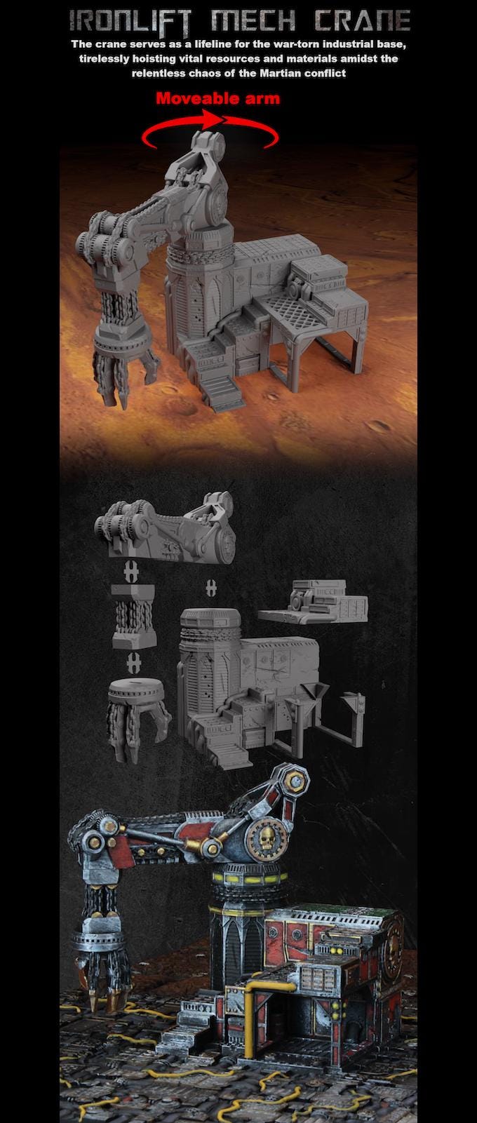 Ironlift Mech Crane | Battlezone Mars | Space