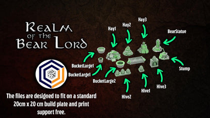 Bear Scatter Terrain | Realm of the Bear Lords | MESBG