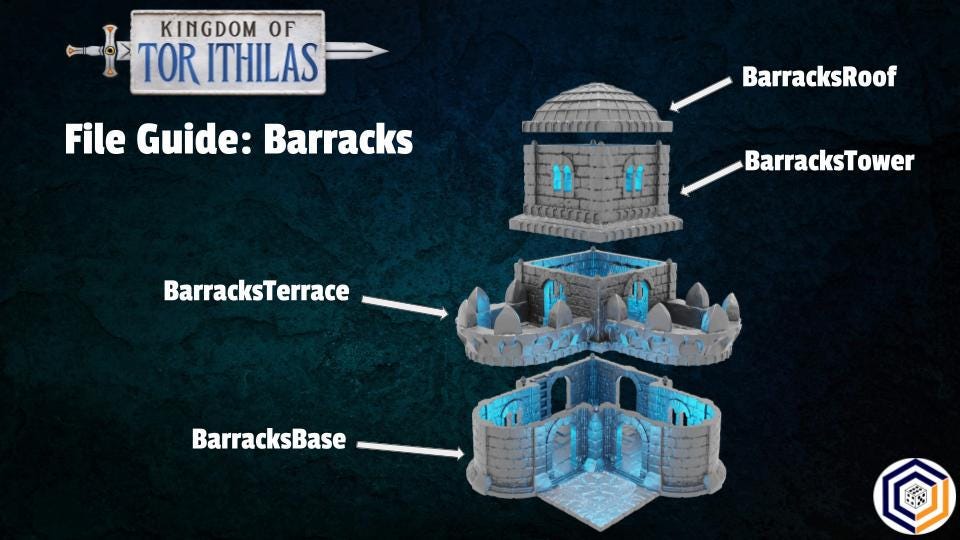 Tabletop Gelände | Barracks | Conquest Creations | Kingdom of Tor Ithilas | Herr der Ringe | Fantasy terrain