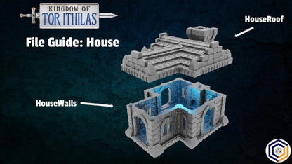 Tabletop Gelände | House | Conquest Creations | Kingdom of Tor Ithilas | Herr der Ringe | Fantasy terrain