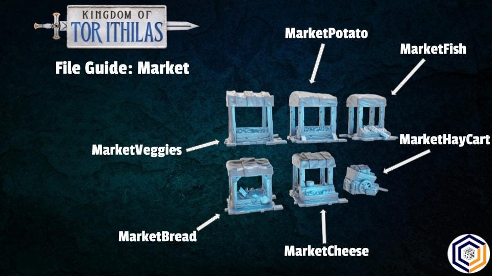 Tabletop Gelände | Market | Conquest Creations | Kingdom of Tor Ithilas | Herr der Ringe | Fantasy terrain