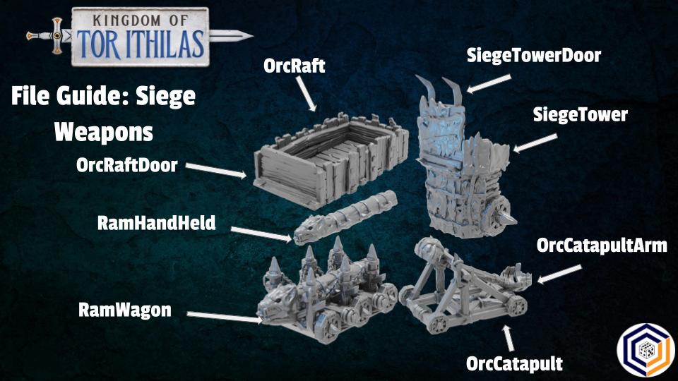 Tabletop Gelände | Siege Waepons | Conquest Creations | Kingdom of Tor Ithilas | Herr der Ringe | Fantasy terrain
