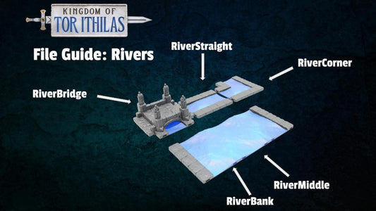 Tabletop Gelände | River | Conquest Creations | Kingdom of Tor Ithilas | Herr der Ringe | Fantasy terrain