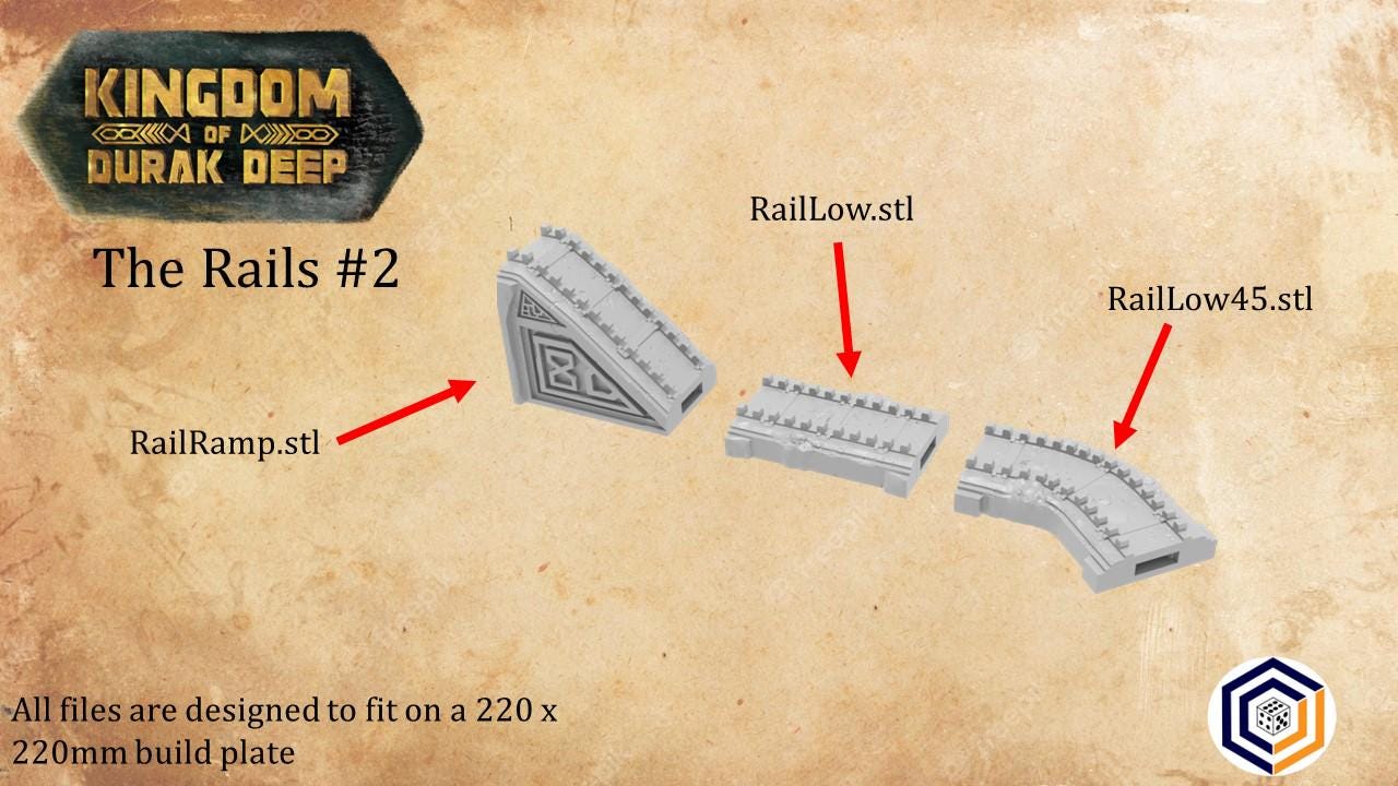 Tabletop Gelände | Rails | Conquest Creations | Kingdom of Durak Deep | Herr der Ringe | Fantasy terrain