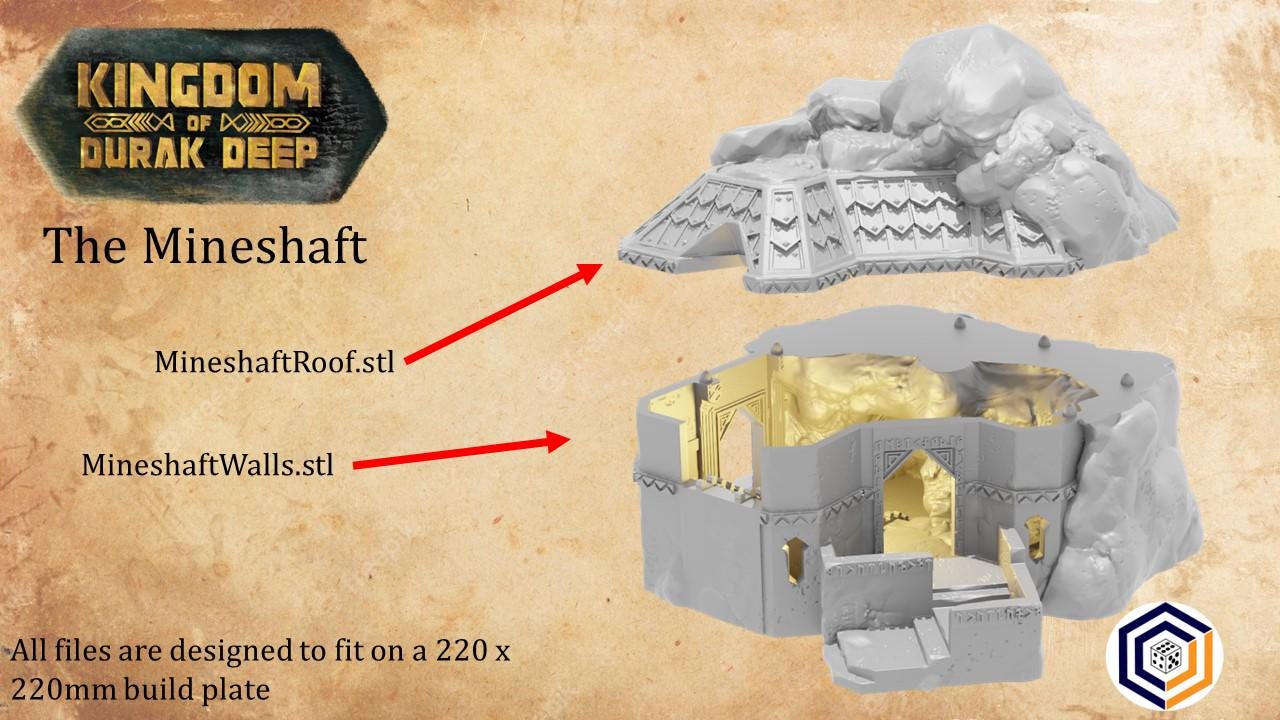 Tabletop Gelände | Mineshaft | Conquest Creations | Kingdom of Durak Deep | Herr der Ringe | Fantasy terrain