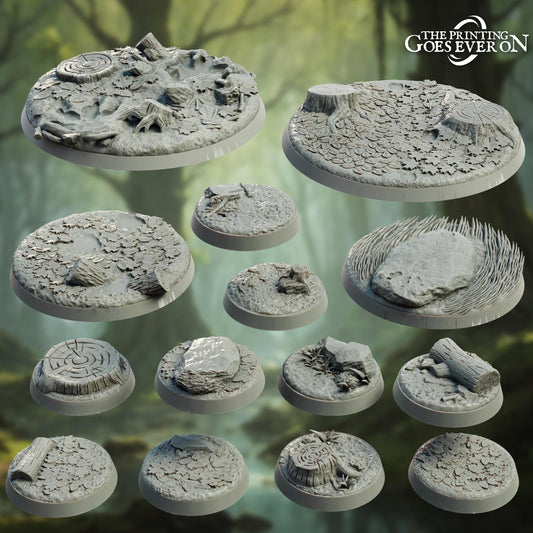Bases | Wald 3D Base | Wargames, Miniaturen, Figuren | Verschiedene Größen