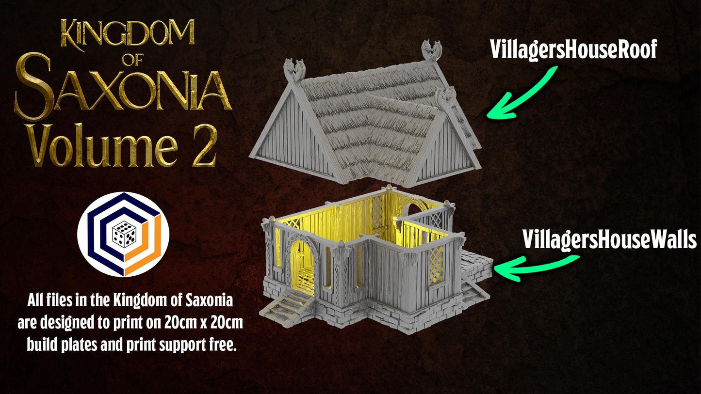 Villagers House | Kingdom of Saxonia V1 | MESBG