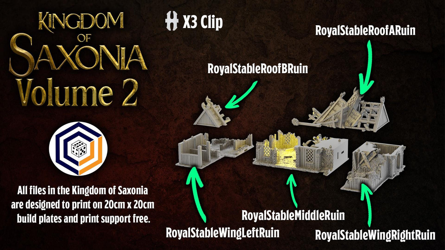 Royal Stable Ruin | Kingdom of Saxonia V2 | MESBG
