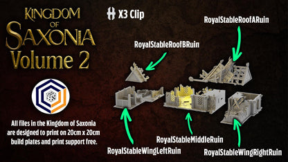 Royal Stable Ruin | Kingdom of Saxonia V2 | MESBG