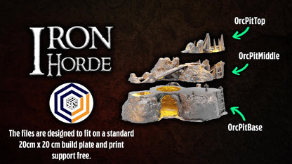 Tabletop Gelände | Orc Pit | Conquest Creations | Iron Horde and Wizards Fortress | Herr der Ringe | Fantasy terrain