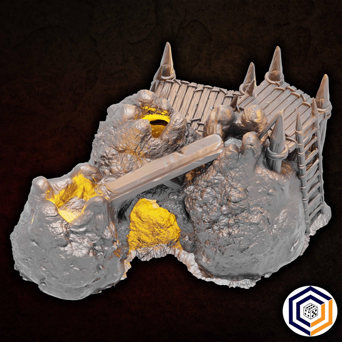 Tabletop Gelände | Orc Pit | Conquest Creations | Iron Horde and Wizards Fortress | Herr der Ringe | Fantasy terrain