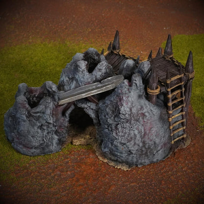 Tabletop Gelände | Orc Pit | Conquest Creations | Iron Horde and Wizards Fortress | Herr der Ringe | Fantasy terrain